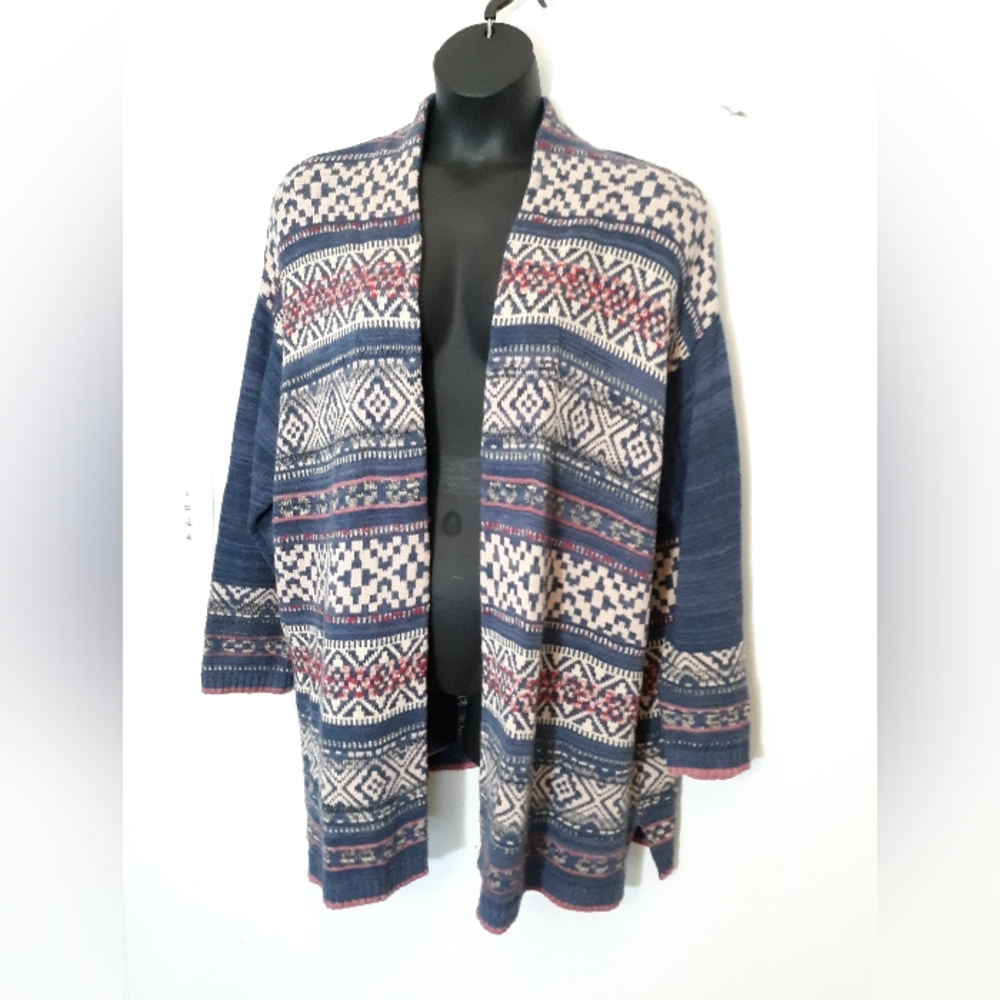 Chaps open front cardigan